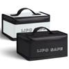 Double Zipper Battery Safe Guard Pouch Waterproof Battery Storage Box  Fireproof Protection