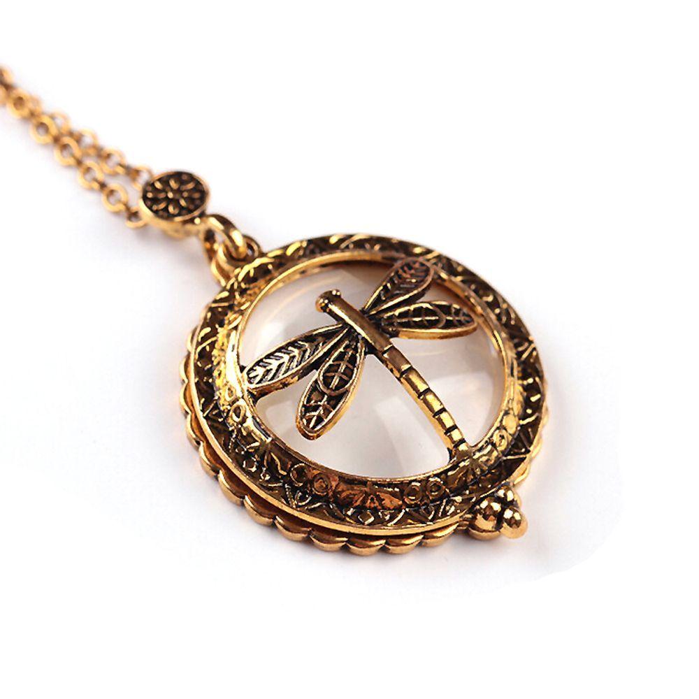 

Antique Old Man s Retro Necklace with Magnifying Glass and Sleeping Bag