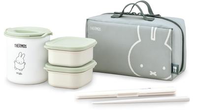 Thermos Thermal Lunch Box0.6 Go Miffy Light Green DBQ-256B LTG