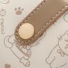 Printed Cute Bear Women's Wallet, Original Minimalist Japanese Style Tri-Fold Snap Closure Student Short Women's Coin Purse Clutch