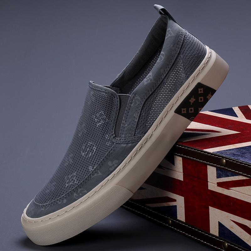 New Spring Mens Shoes Korean Versatile Trendy Mens Canvas Shoes Fashionable Comfortable Breathable Flat Shoes for Men