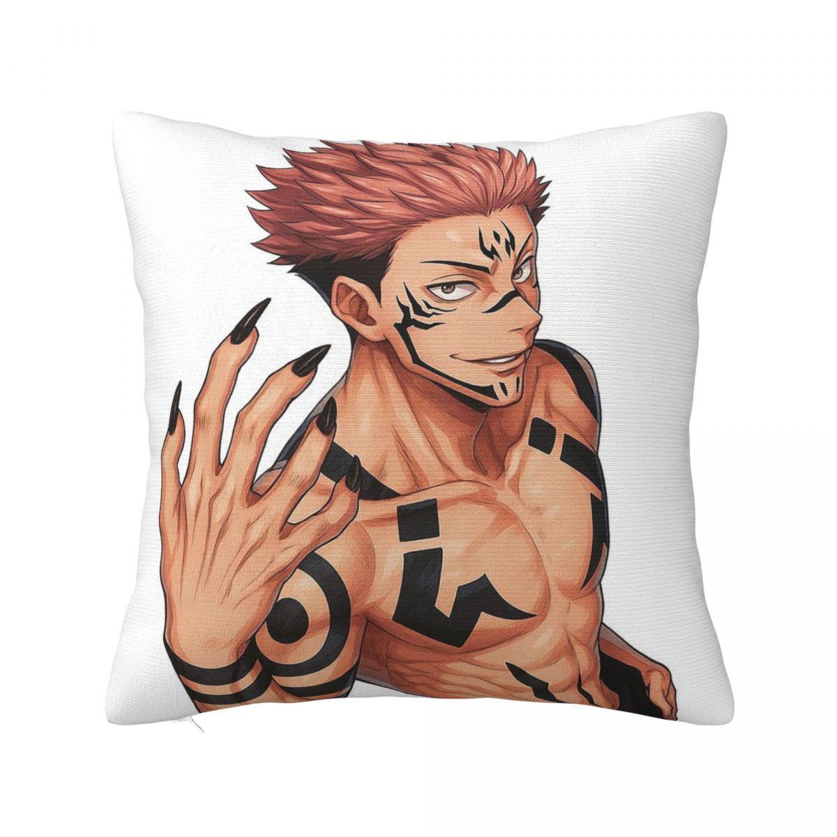 

Jujutsu Kaisen Square Pillowcase Cushion Cover Pillow Case Throw Pillow Cover for Home Bedroom Car 12x12Inch