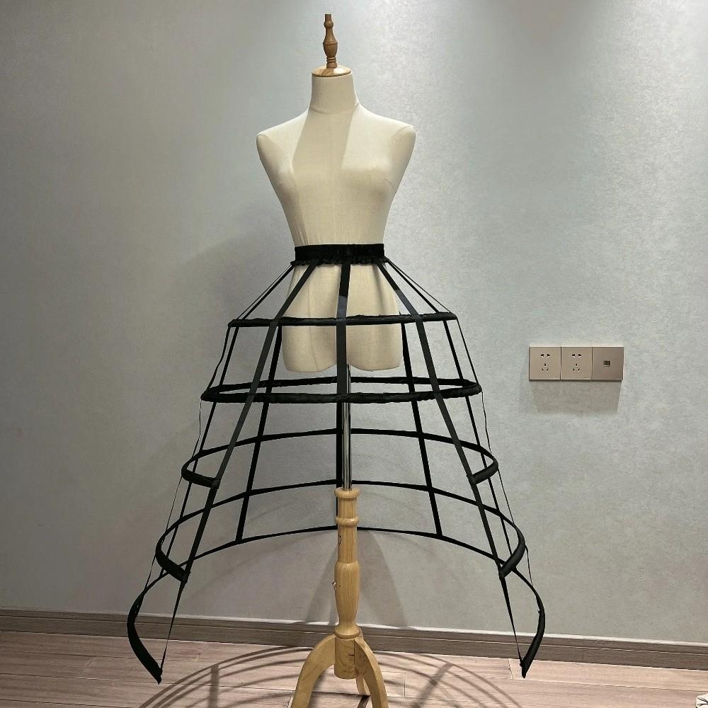 A-Linien-Käfig-Unterrock 5 Reifröcke Braut Hochzeitskleid Futter Lolita Krinoline Unter dem Kleid