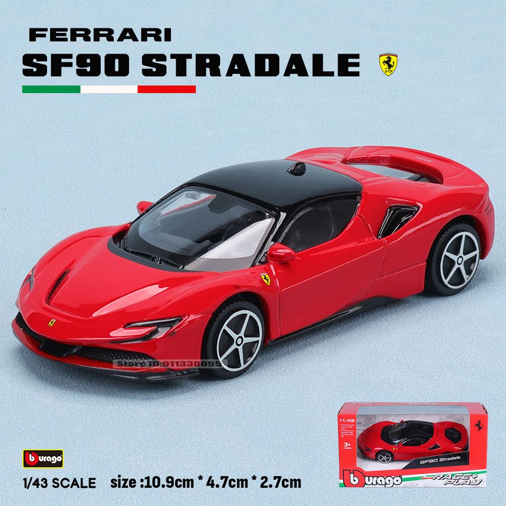 Bburago 1:43 Multiple styles Ferrari Purosangue sp2 488GTB 250GTO SF90 ROMA alloy luxury car die-casting car model toy gift