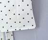 2026 Sweet Polka Dot 2-Piece Set: Slim Fit Backless Crop Top & Low-Waist A-Line Mini Skirt
