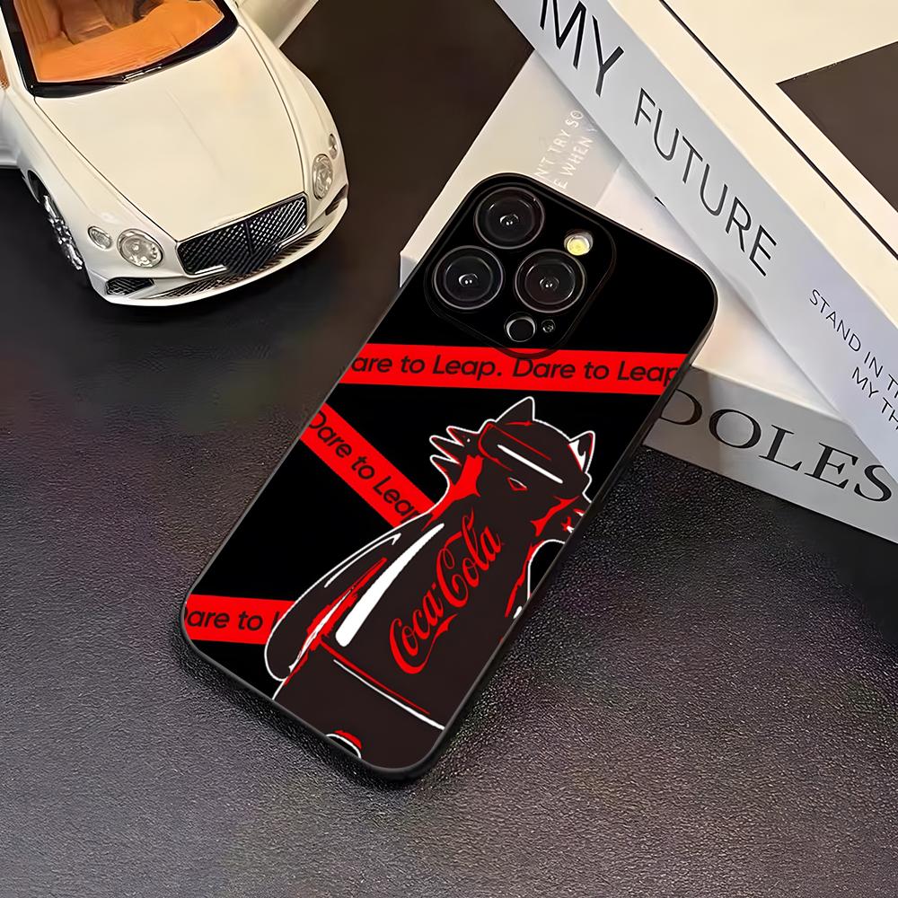 Hot C-Coca Drinks C-Cola Phone Case For 16 Pro Max Iphone 17 Pro Max 14 15 Plus 12 13 11 Pro Xr X Xs SE Back Cover