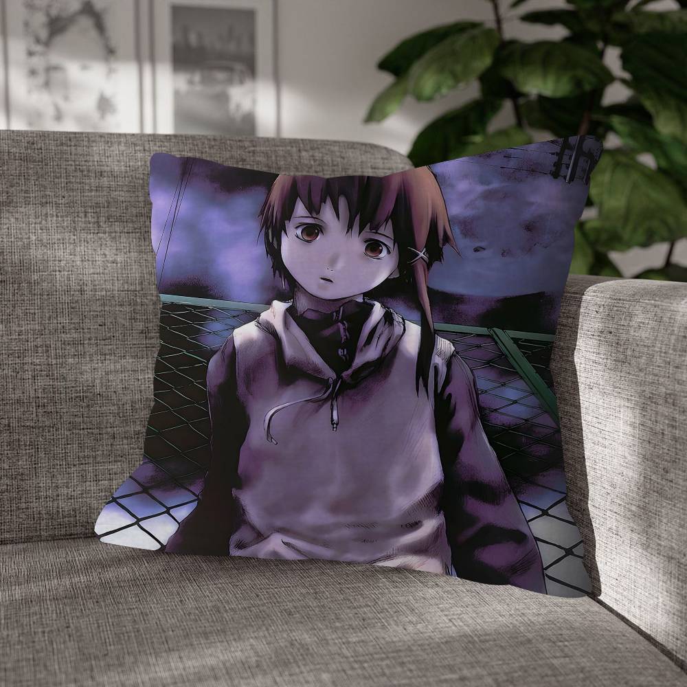 Serial Experiments Lain Cushion Cover Decorative Pillow Sofa Home Decor Case Pillow Cases