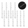 10PCS Acrylic Pendant 15cm Clear Long Drop Shape for Chandeliers Baby Room Christmas Tree