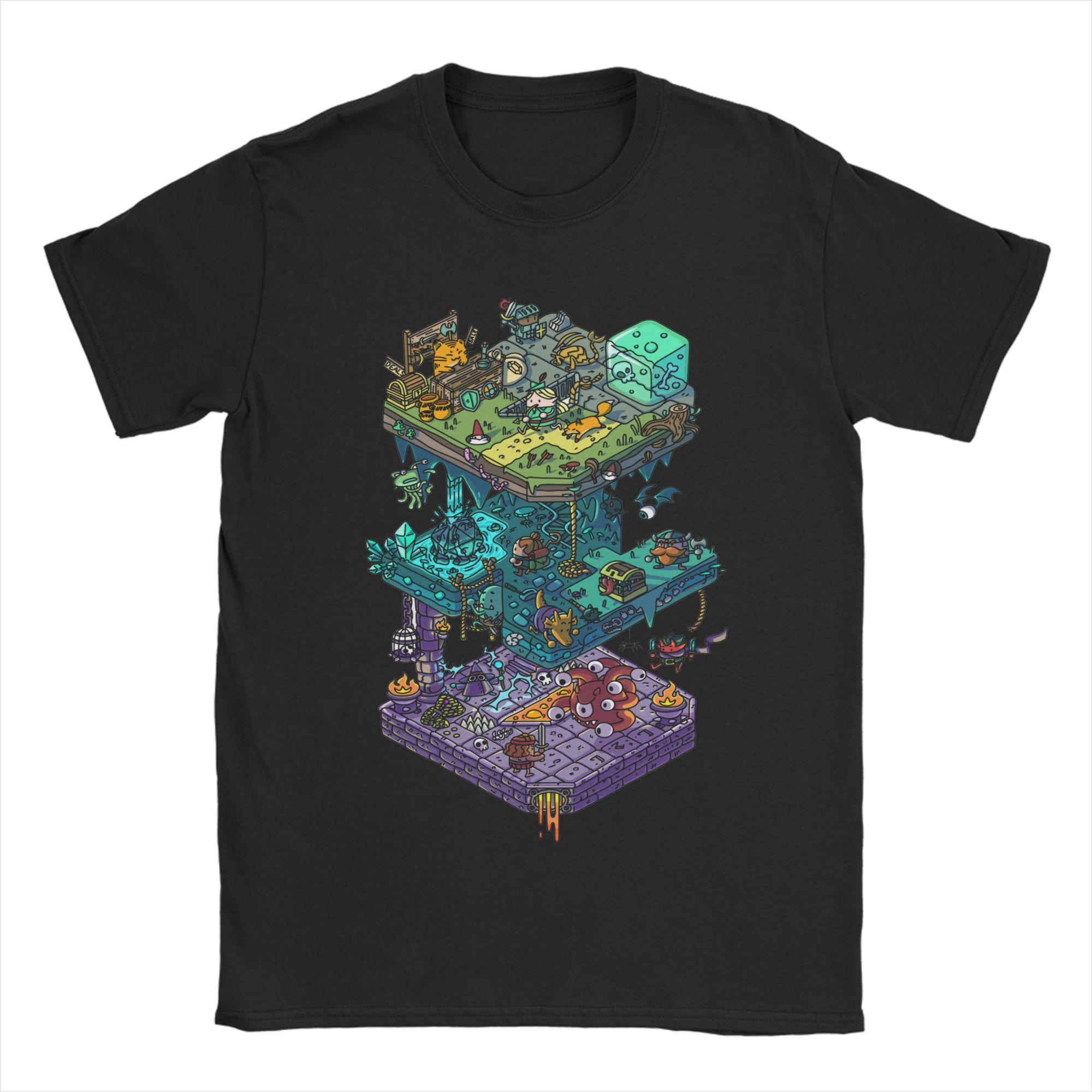

DnD Mind Flayer Portrait TShirt Unisex Vintage Pure Cotton Tee Shirt Crew Neck Short Sleeve T Shirts Printed Tops XL