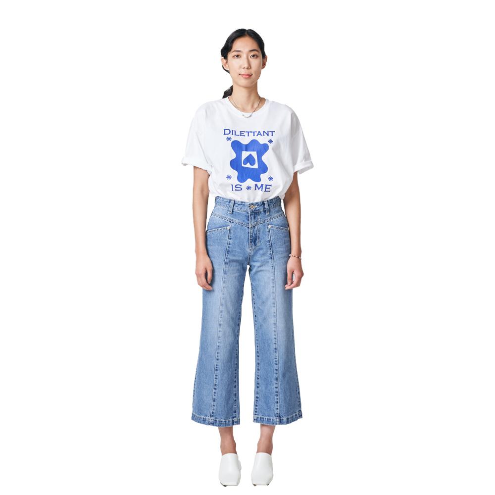 DILETTANTISME A-Line Wide Crop Denim