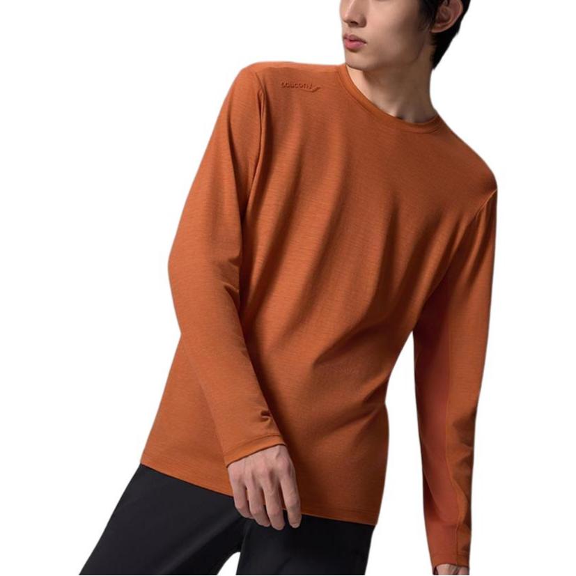 Saucony Comfortable Fashionable Simple Long Sleeve T-Shirt Men Tops SA2250LT71C-OG023