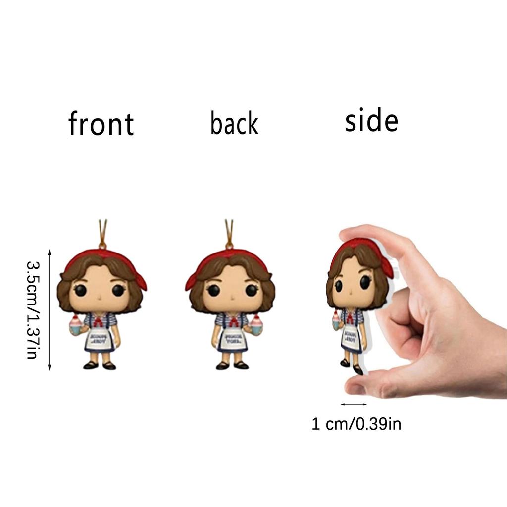 1 Stück 2D 24 Tage Countdown bis zur Ankunft, Weihnachtsbaumschmuck, Acrylanhänger