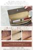 HERDES Long Brand Large Easy to Slim Cowhide 15mm Simple Matte Women's Wallet, Name, Capacity, Use, Lightweight, Slim, Leather, Flap, Design, Gift,