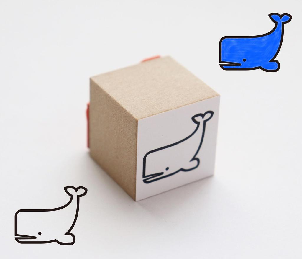 Cute sperm rubber sea imprint 14mm 17mm width stamp, whale, stamp, whale, creature, size height,