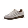 2025 women's spring and summer new retro versatile little white shoes cream white niche design sports and leisure shoes