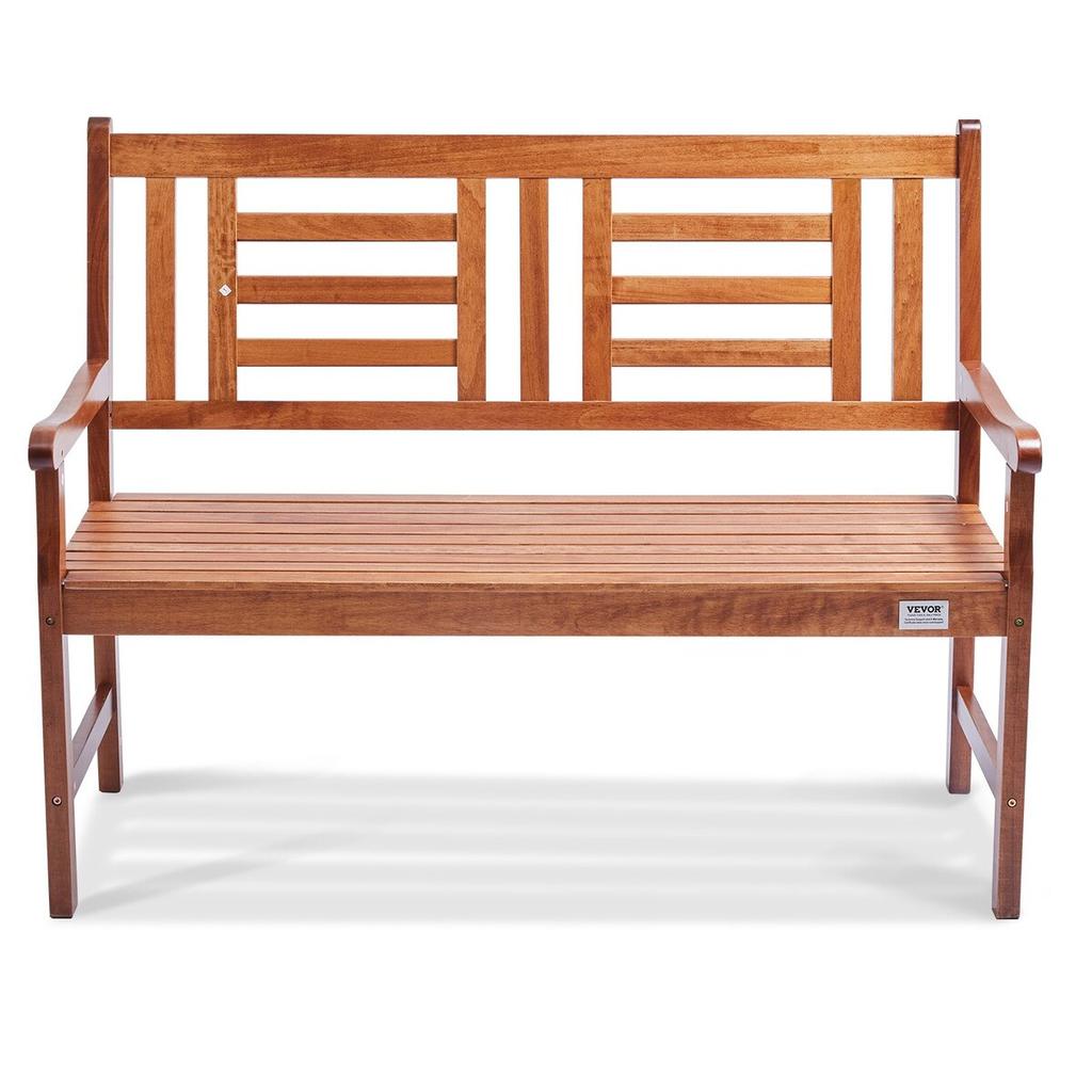 Outdoor Bench 48 In/121.9 Cm Wood Garden Bench 700 Lbs/317.5 Kg Park Patio Yard Porch Bench