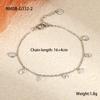 Hot-selling Color Zircon Series Stainless Steel Necklace  Fashionable French Exquisite Temperament Collarbone Chain 