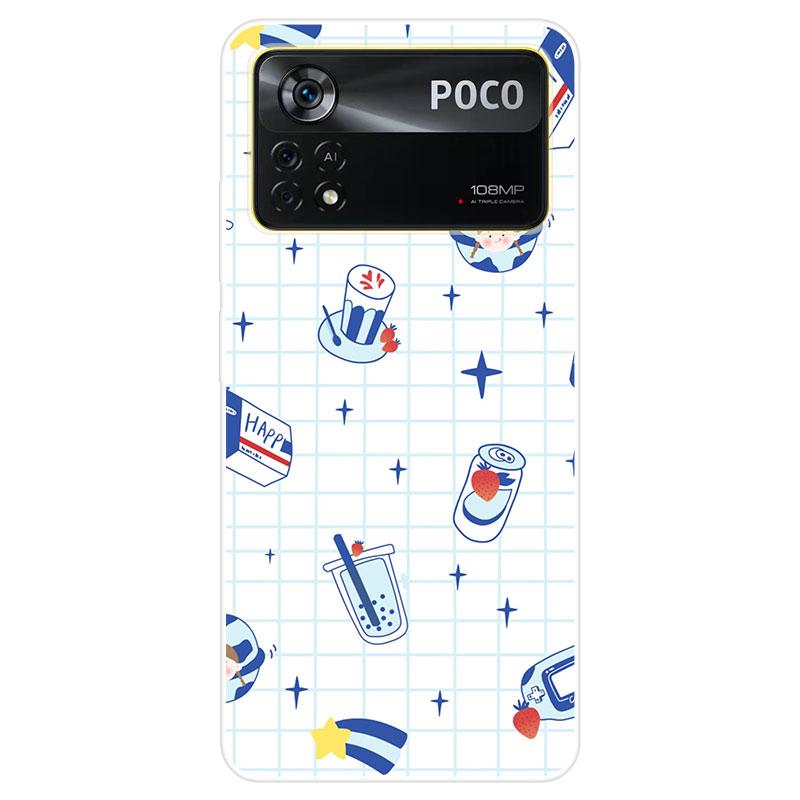 For Xiaomi Poco X4 Pro 5G Silicone TPU Back Cover Soft Phone Case For Xiaomi Poco M4 Pro 4G Case