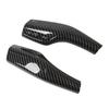 1 Pair Steering Gear Lever Cover Carbon Fiber Pattern Shift Lever Trim