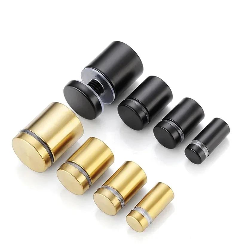 10PCS 12mm Glass Fasteners Stainless Steel Acrylic Advertisement Standoffs Pin Nails Billboard Fixing Screws Hardware bianco