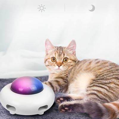 Automatic Cat Toy Electric Smart Gravity UFO  Self-entertaining Feather Wand Pet Toy - For Cat