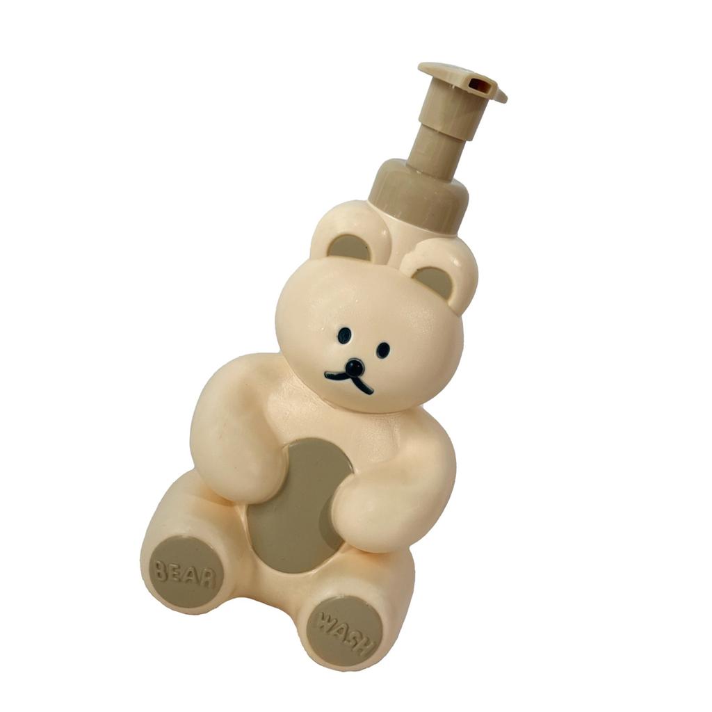 Butelka z pompką piankową Uroczy kształt misia Duża pojemność Butelka dozująca mydło w pianie do mycia twarzy i ciała