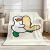 Character A-Avatar D-Duck Throw High-Density Short Plush Blanket Soft Skin-Friendly for Sofa Nap Air-Conditioned Room