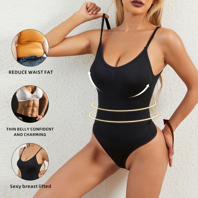 Halter Strap Bodysuit for Women One-piece Tee Shapewear