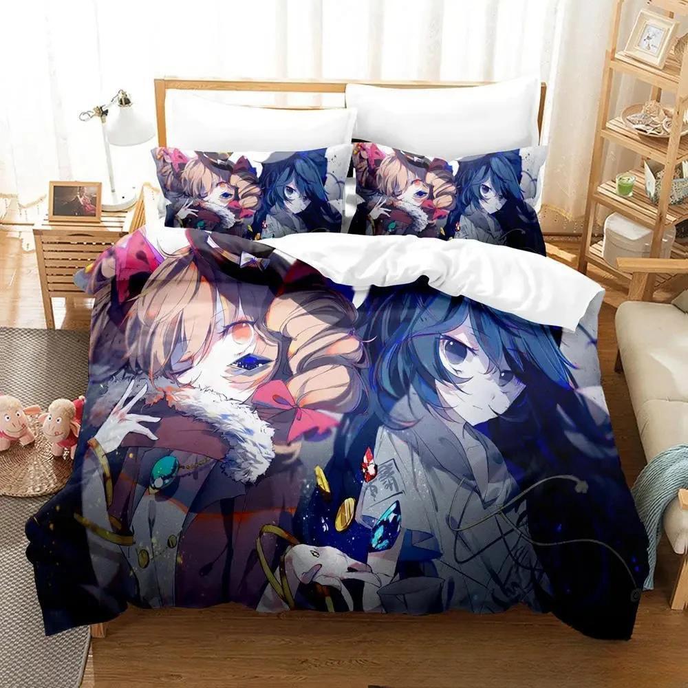 3D Print Anime Game Touhou Project Bedding Set Duvet Cover Bed Set Quilt Cover Pillowcase Comforter King Queen Size Boys Adult
