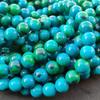 14-15 Inch Strand Synthetic Chrysocolla Round Beads, 6mm 8mm 10mm Choices Size Beads, 1 Strand Bead.