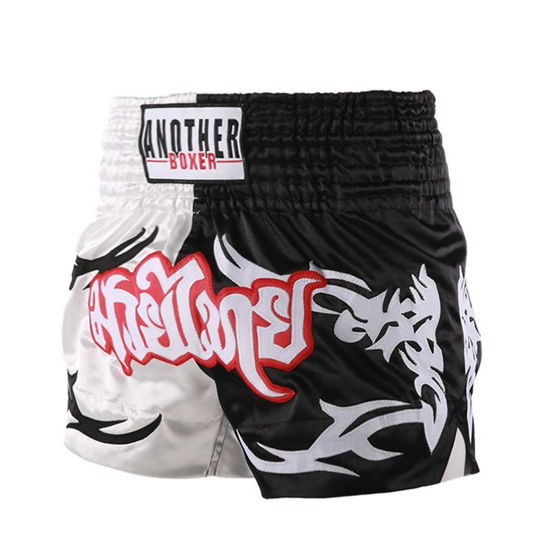 Martial Arts Shorts Muay Thai Boxing Training Fight Gear Unisex Sportswear With Color Block Design