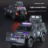 1:24 Spinosaurus Armored Vehicle Off Road SUV Diecast Model Alloy Metal Police Sound & Light Series Collection Hobbies Ornament