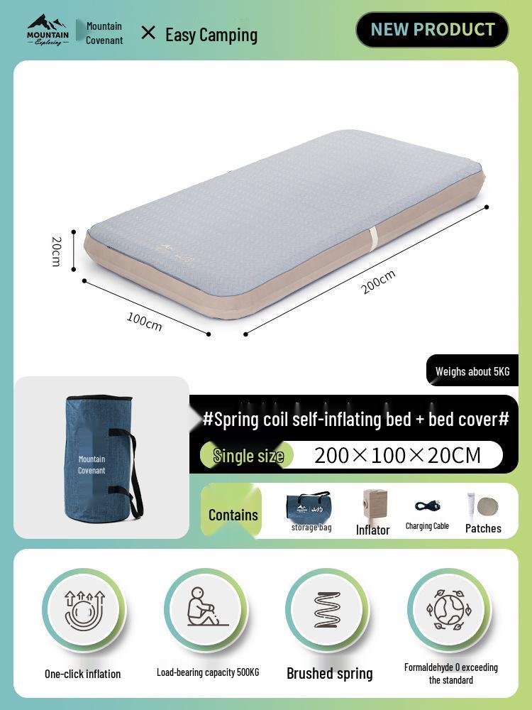 Mountain Inflatable Camping Mattress for Outdoor and Home Use