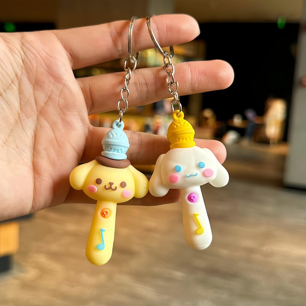 Cartoon Cute Guitar Key Chain Car Key Chain School Bag Pendant Accessories Event Small Gifts