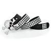 Studded Belt Skull Bone Skeleton Buckle Bling Bling Glitter Belt Hip Hop 110cm Black [Lamerry] Men's Women's