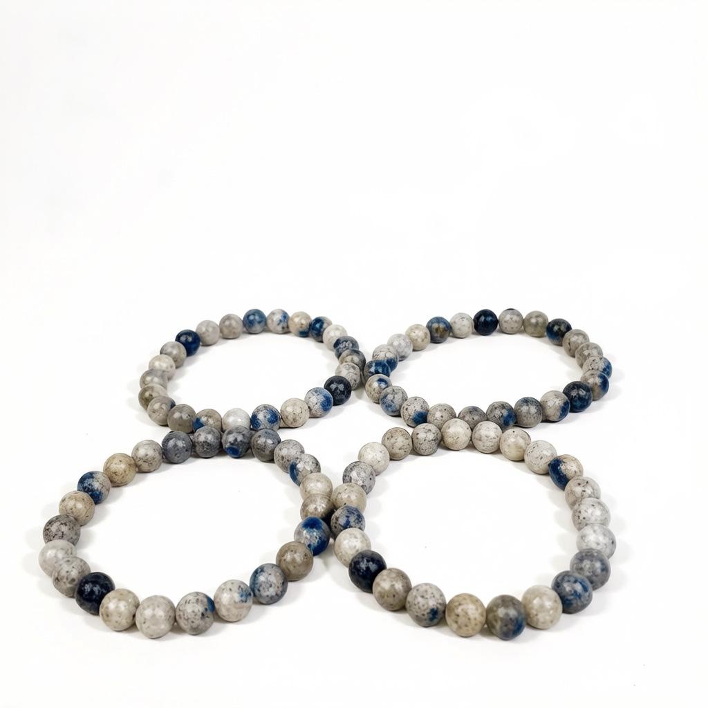 8mm-10mm Natural Stone Bracelet K2 Elastic Beaded Bracelet Boys and Girls Fashion Bracelet