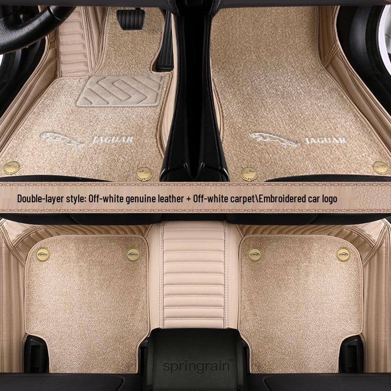 Genuine Leather Full Surround Floor Mats for Jaguar XFL, XEL, XE, XF, XJL, F-PACE, E-PACE