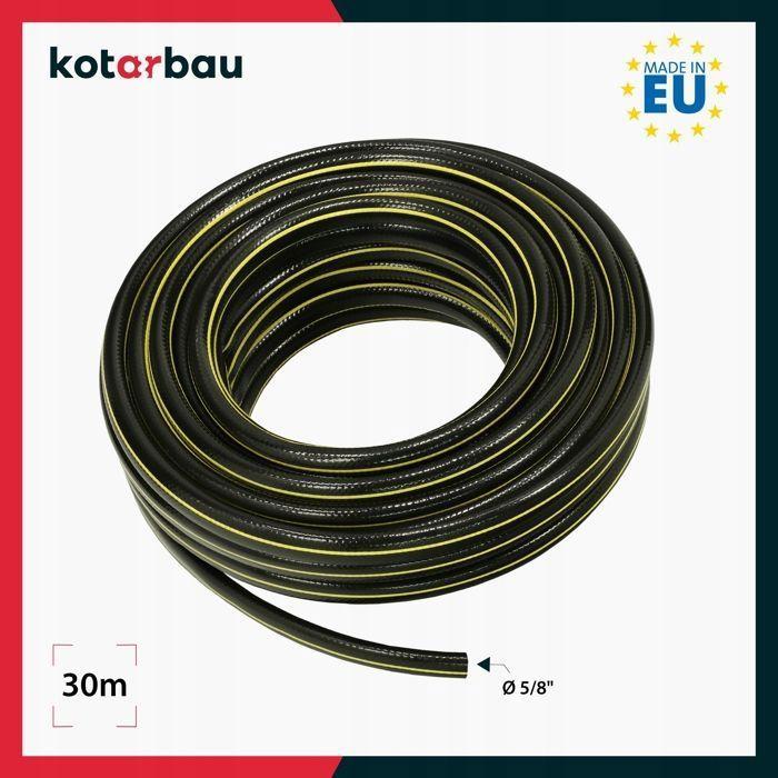 Garden Hose - KOTARBAU - 30m - 4 Layers - Reinforced - Black and Yellow