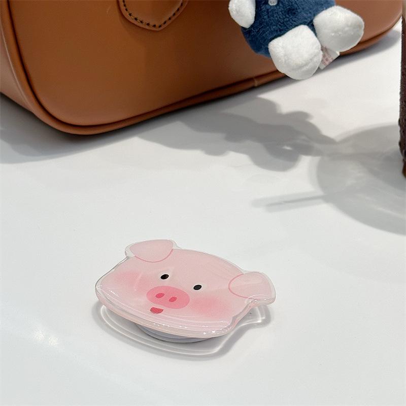 Suport de telefon retractabil cu desene animate: Suport mobil drăguț, pliabil, pentru birou, pentru femei