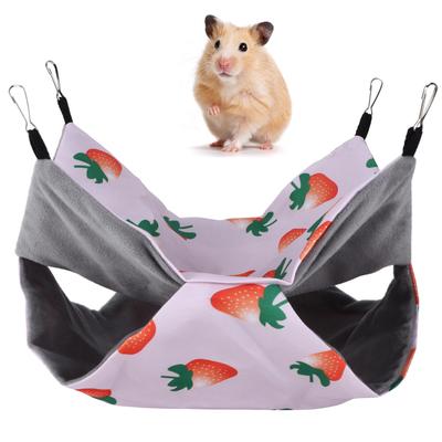 Pet Hamster Hanging Hammock Summer Double Sided Hammock Suitable For Parrots Rabbits Mice Squirrels