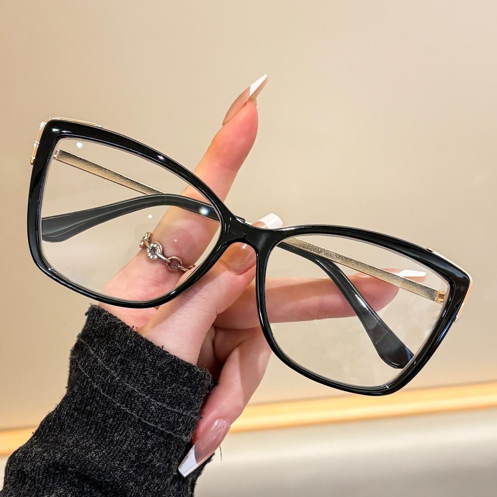 2026New Woman Reading Glasses High Quality Color Blocking Cat Eye Fashion Versatile Reading Eyeglasses Blocking Blue Light Reade