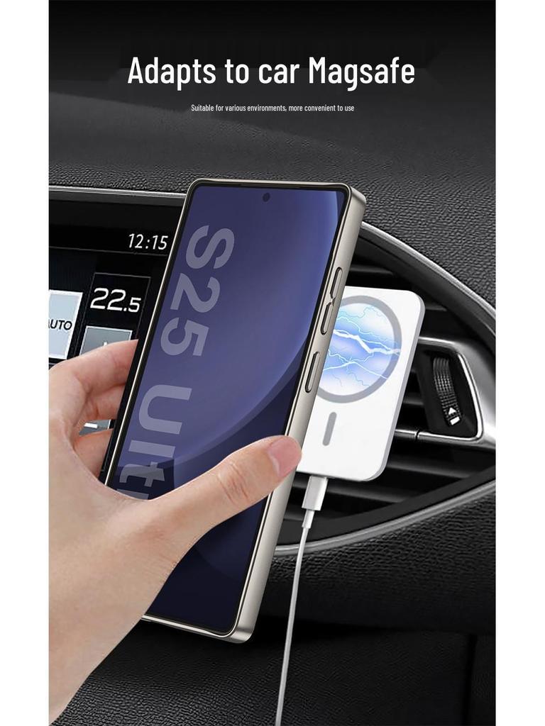 Magnetic Magsafe Anti-Fall Leather Case for Samsung S25 Ultra