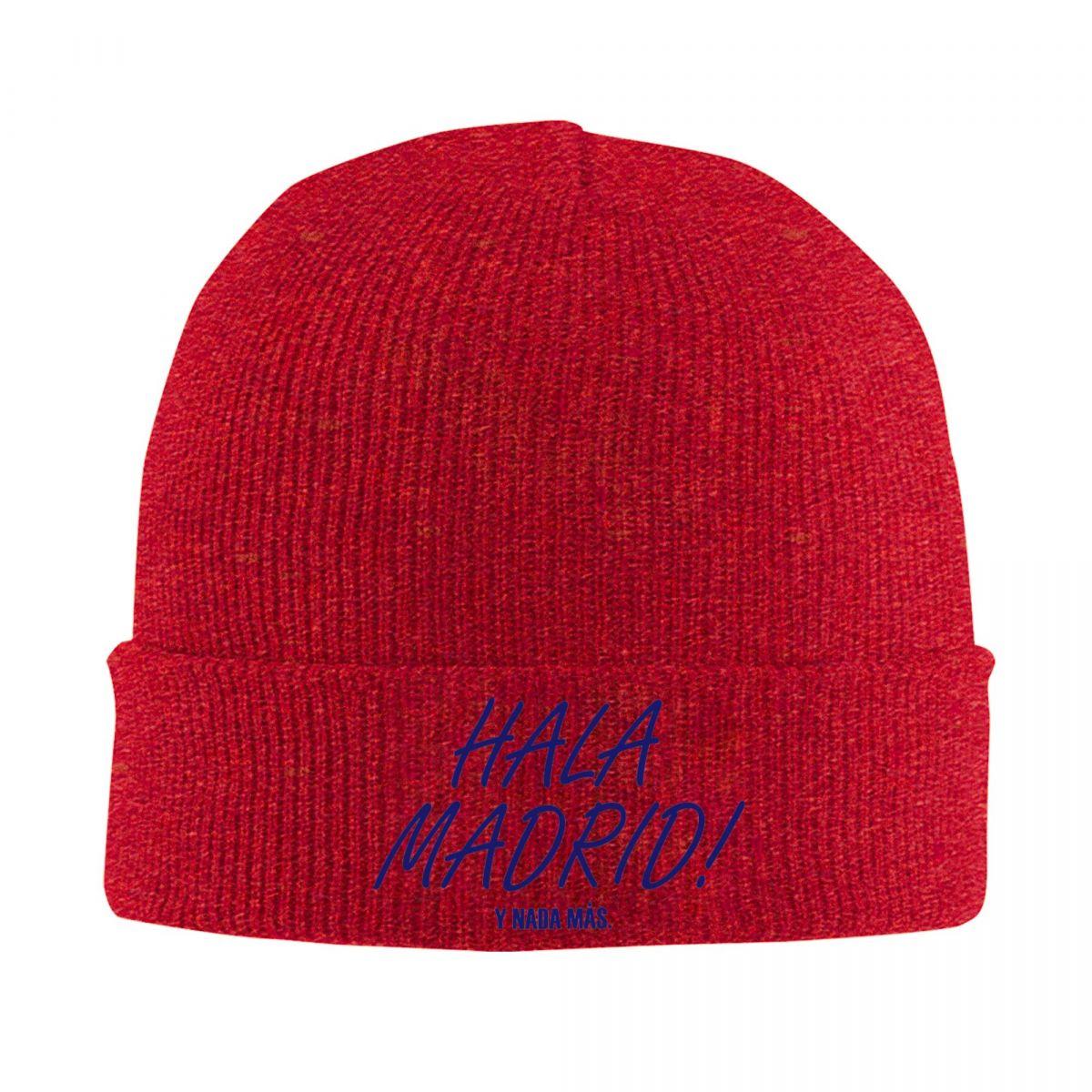 

Hala Madrid Letters Warm Knitted Cap Hip Hop Bonnet Hat Autumn Winter Outdoor Beanies Hats for Unisex Adult One Size