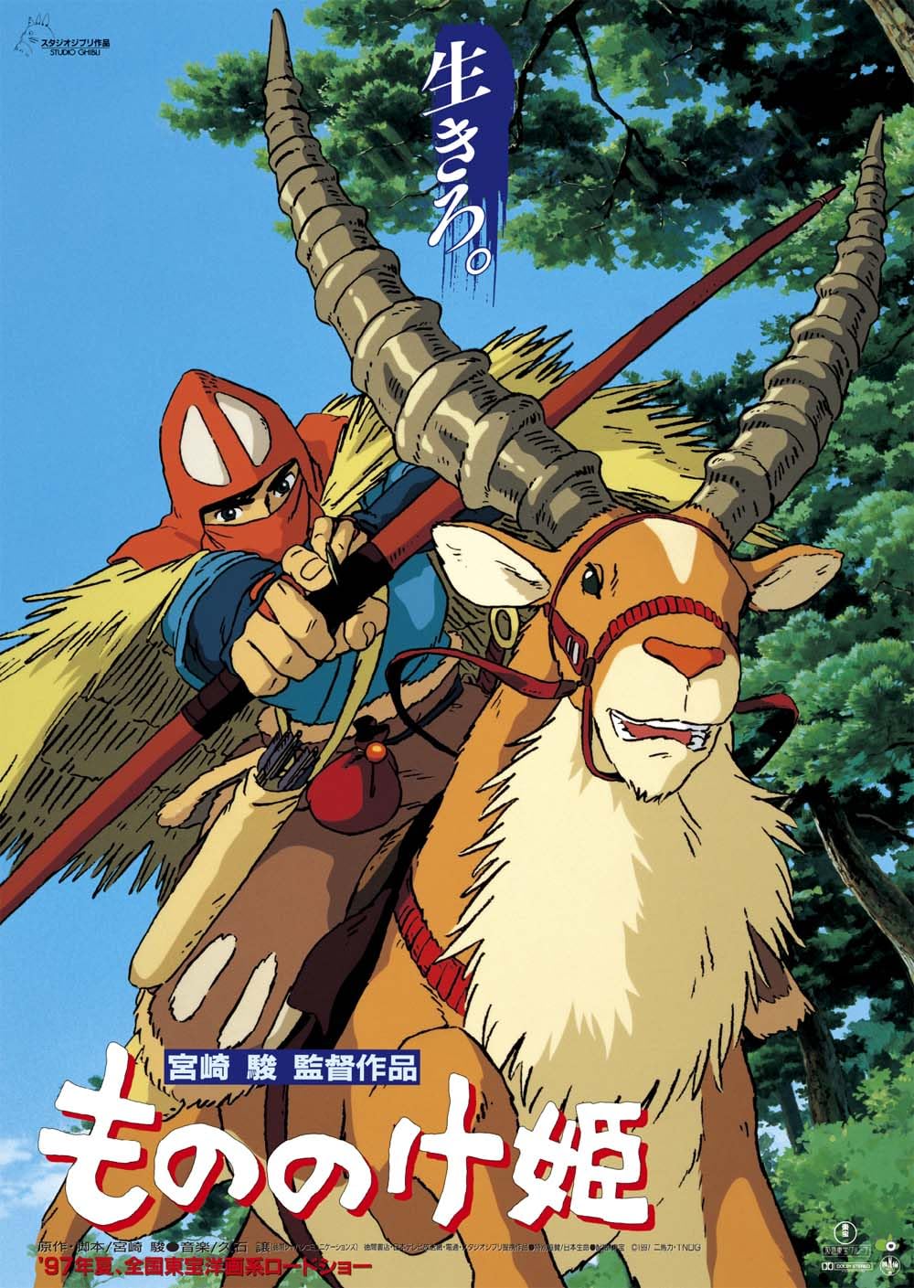 

Princess Mononoke Movie Poster First Theater Poster B2 Size Official Merchandise