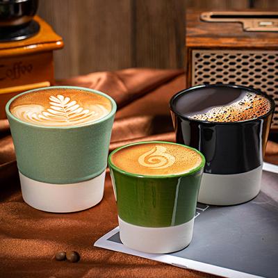1PC Tea Cup Hand Held Pottery Espresso Cup Mug Afternoon Teacup Mug Japanese Coffee Cup Handmade 115ml/170ml/270ml