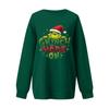 Women's Casual Fashion Long Sleeve Christmas Printed Round Neck Sweatshirt Top