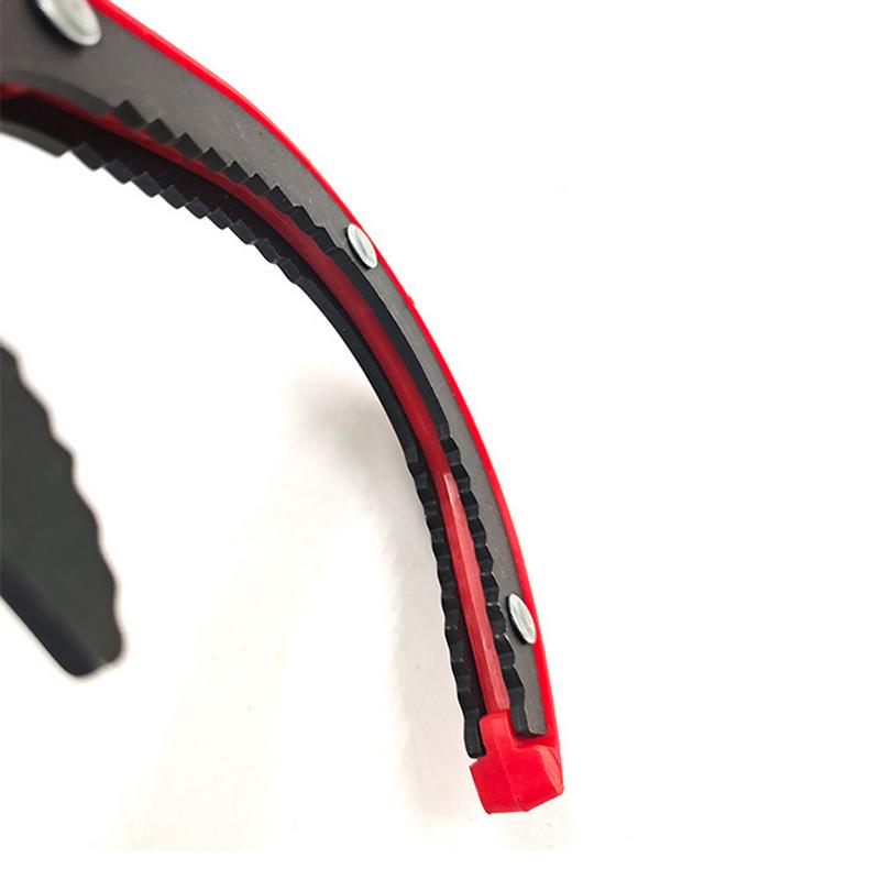 Oil Filter Wrench Adjustable Long Handle Jaws Type Motorcycle Oil Filter Removal Wrench Ergonomic Non-Slip Oil Filter Tool For