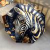 1 PC Automatic Folding Umbrella - Golden Zebra Pattern, Portable & Foldable Design with 8 Ribs, Christmas Birthday Gifts