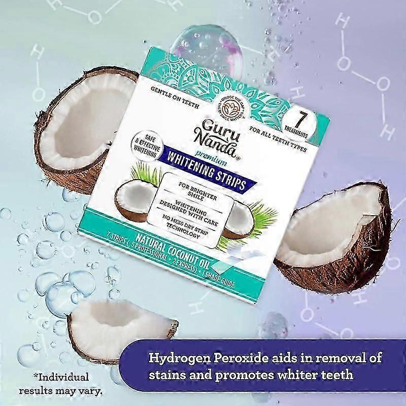 GuruNanda Coconut Oil Whitening Toothpaste Mint-flavored Whitening Strip Yellow Toothpaste