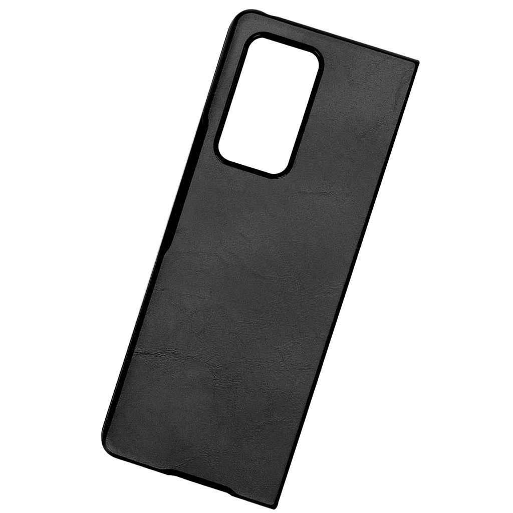 Lederhülle für Samsung Galaxy Z Fold 2 Handy Sturzsichere SchutzhülleSchwarz